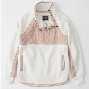 Abercrombie and Fitch Asymmetrical Snap Fleece